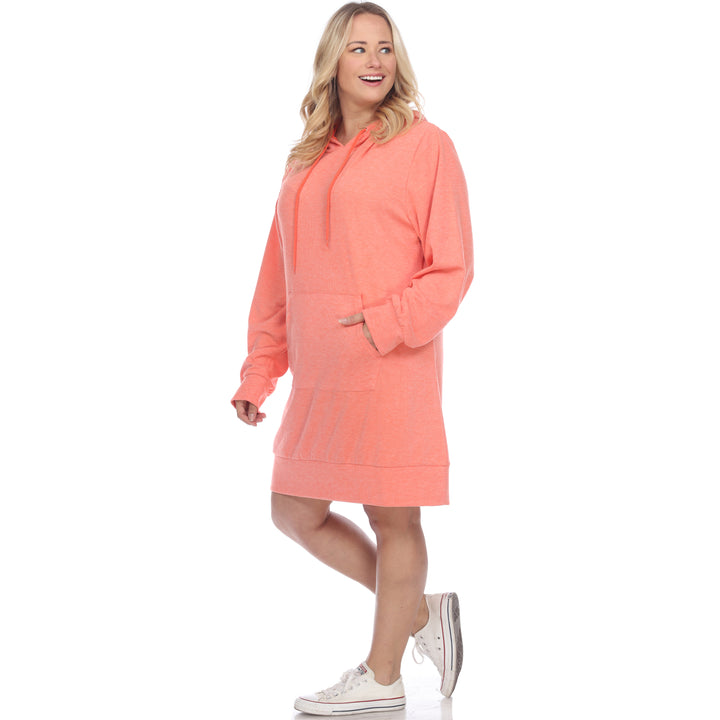 Women's Plus Size Hoodie Sweatshirt Dress
