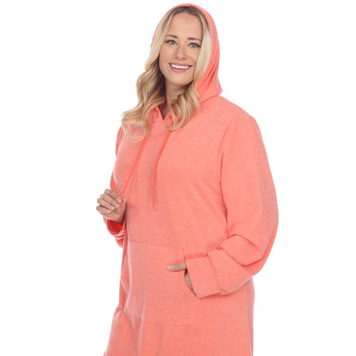 Women's Plus Size Hoodie Sweatshirt Dress