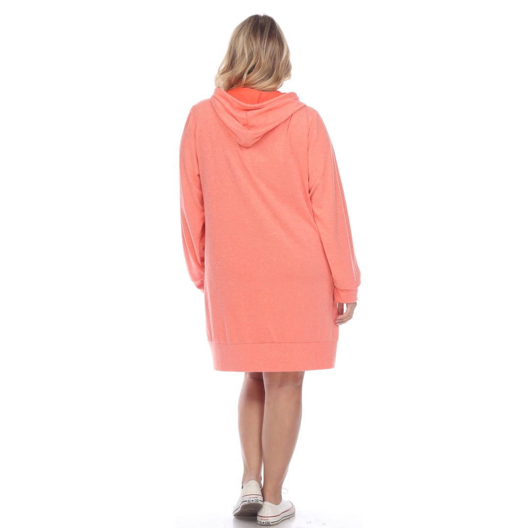 Women's Plus Size Hoodie Sweatshirt Dress