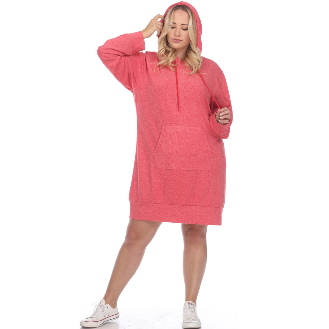 Women's Plus Size Hoodie Sweatshirt Dress