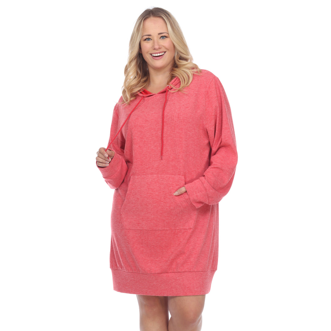 Women's Plus Size Hoodie Sweatshirt Dress