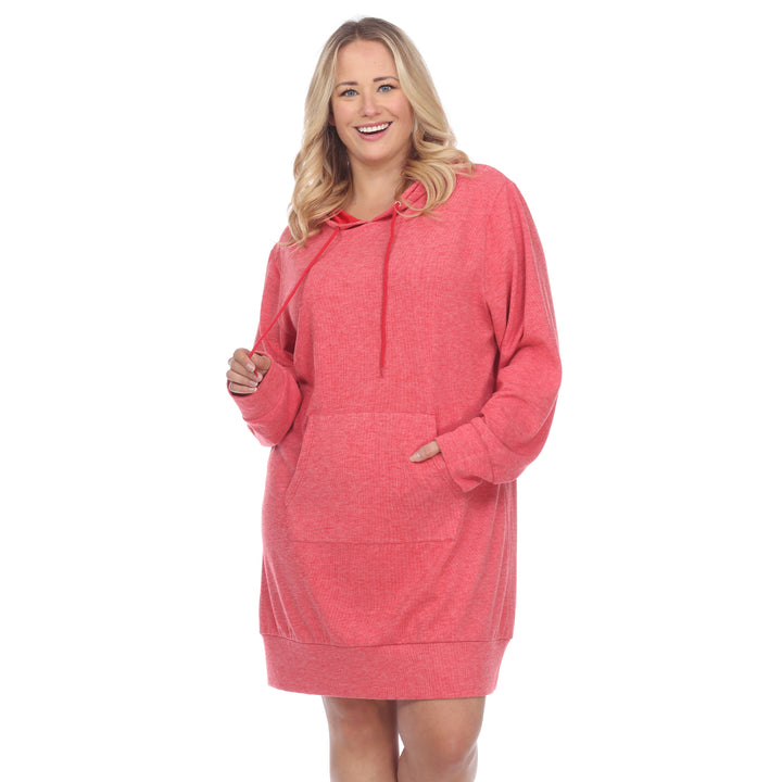 Women's Plus Size Hoodie Sweatshirt Dress