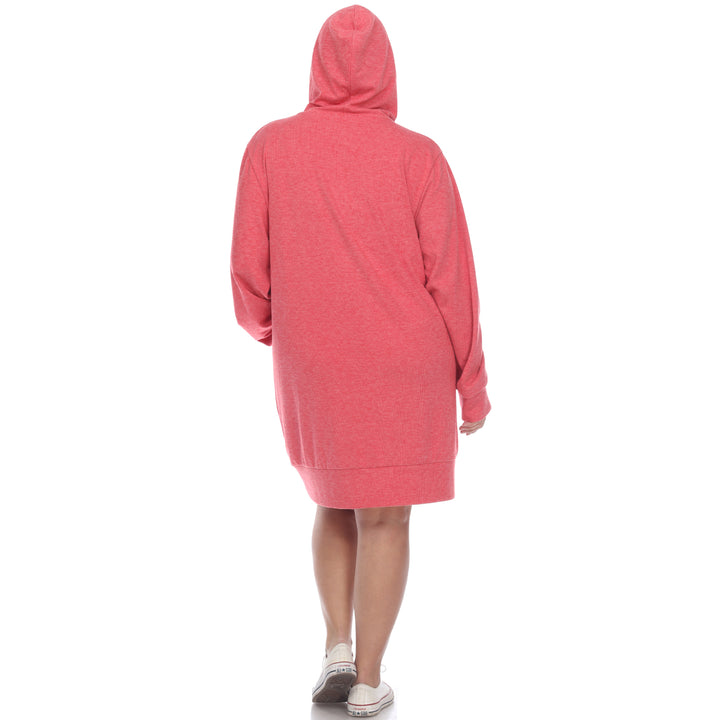 Women's Plus Size Hoodie Sweatshirt Dress