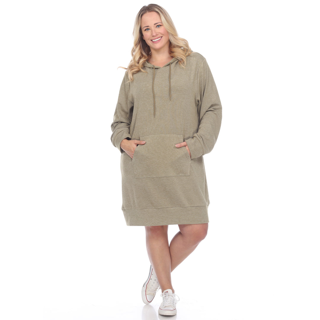 Women's Plus Size Hoodie Sweatshirt Dress