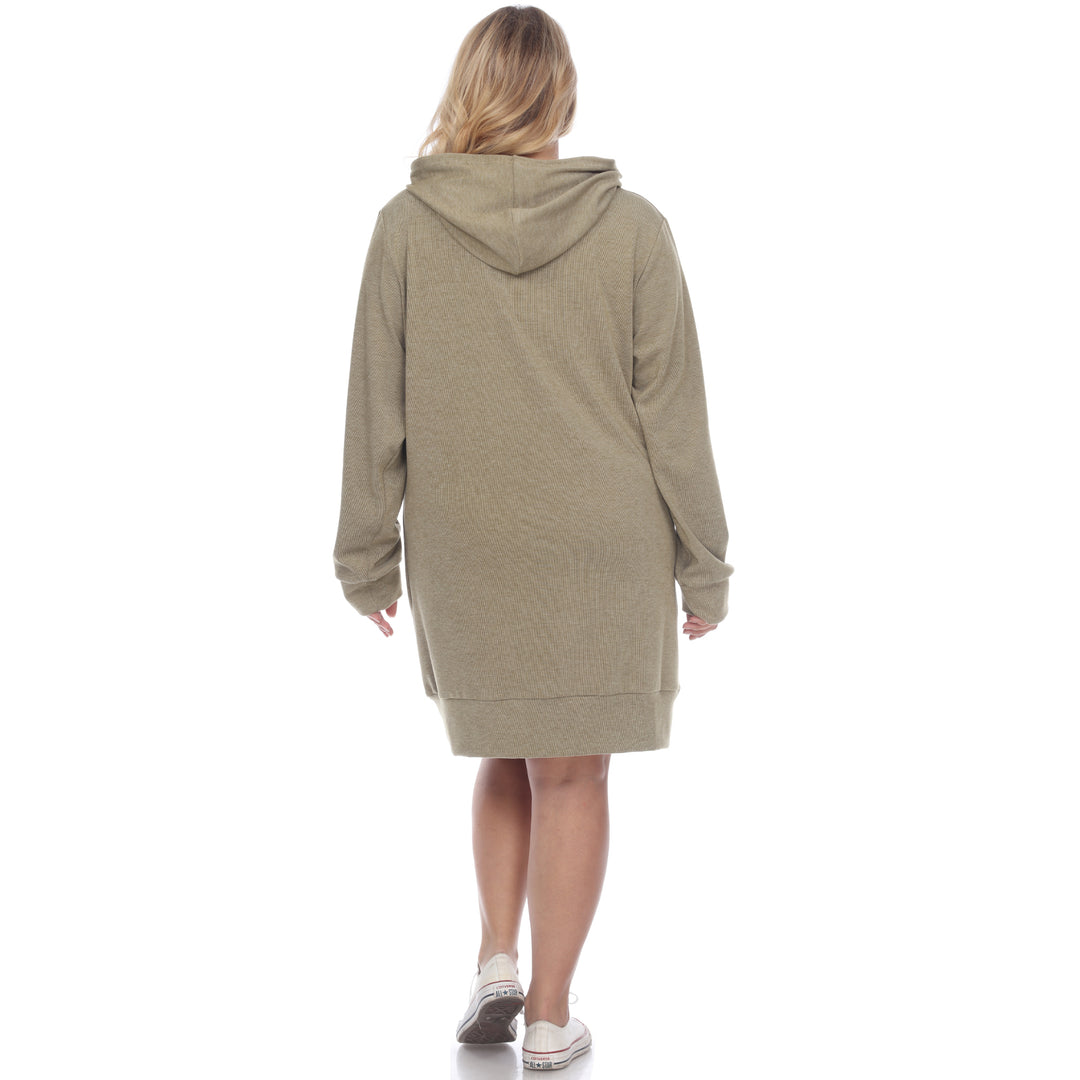 Women's Plus Size Hoodie Sweatshirt Dress