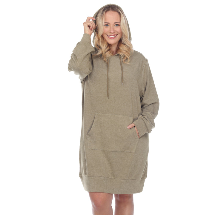 Women's Plus Size Hoodie Sweatshirt Dress