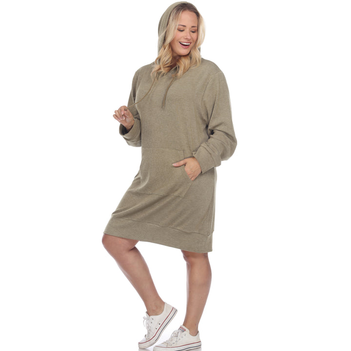 Women's Plus Size Hoodie Sweatshirt Dress