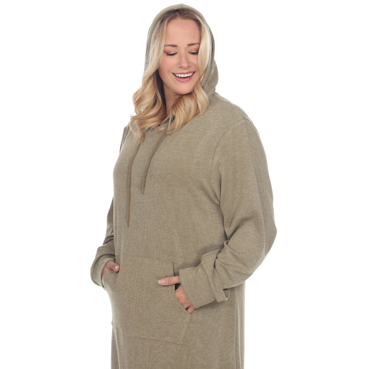 Women's Plus Size Hoodie Sweatshirt Dress