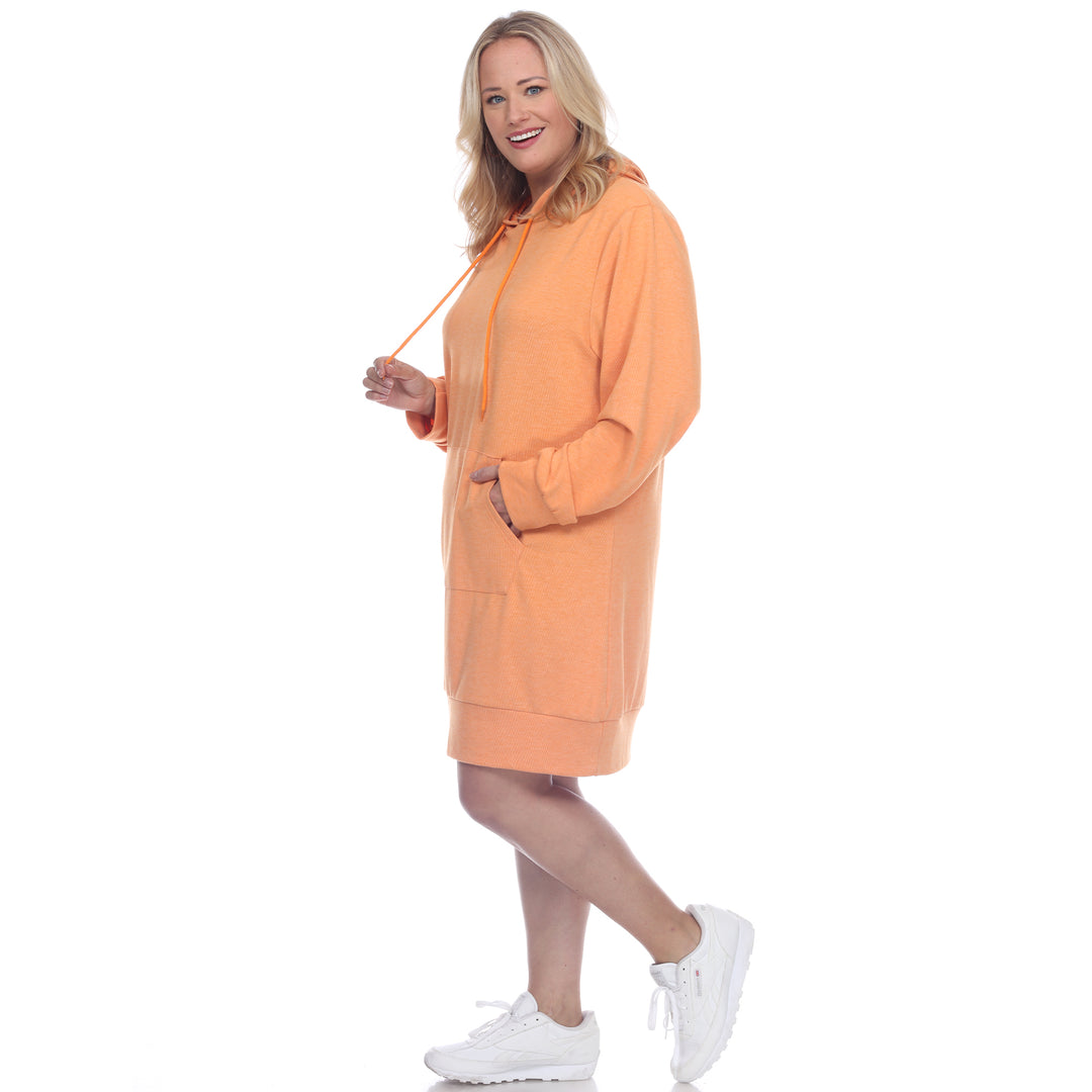 Women's Plus Size Hoodie Sweatshirt Dress