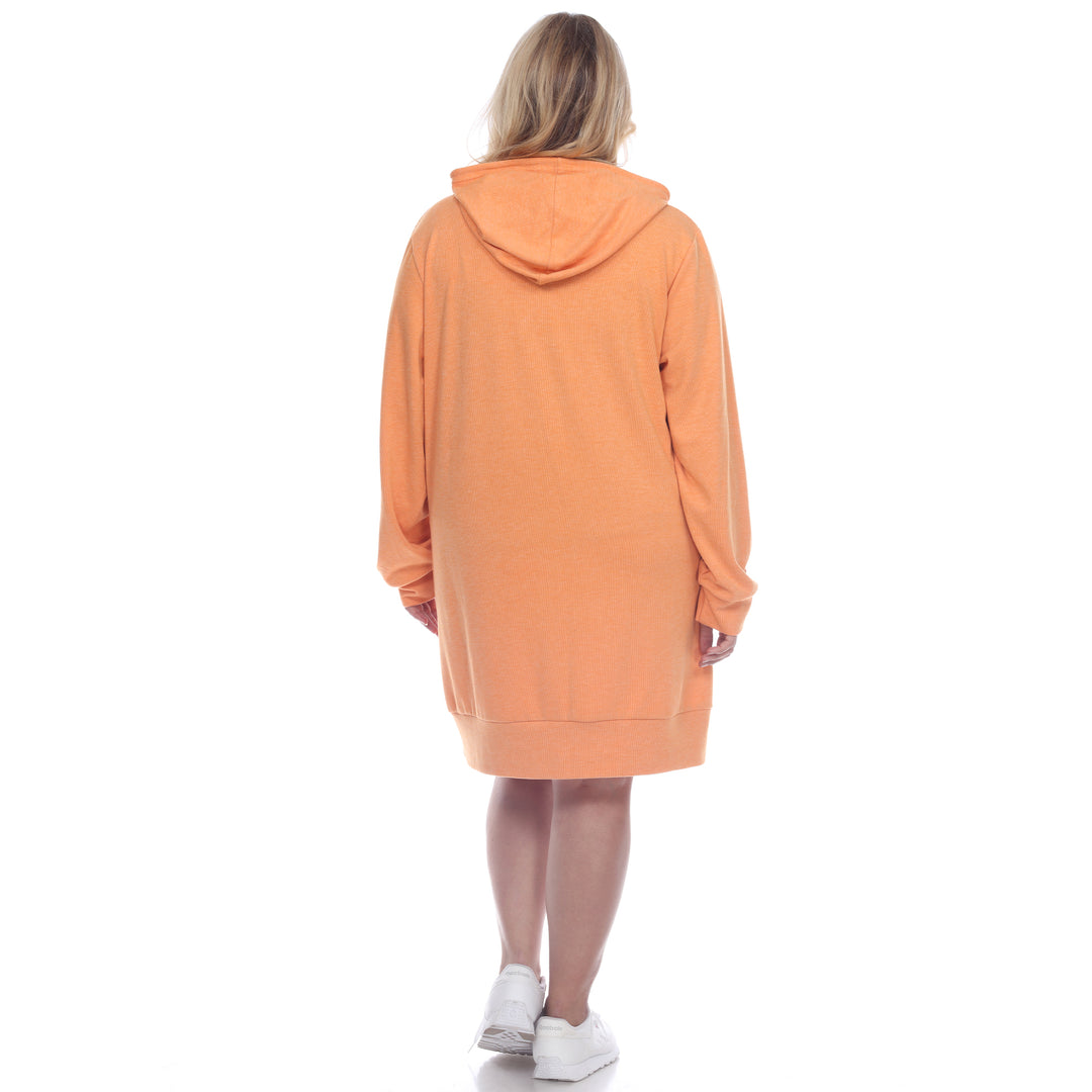 Women's Plus Size Hoodie Sweatshirt Dress