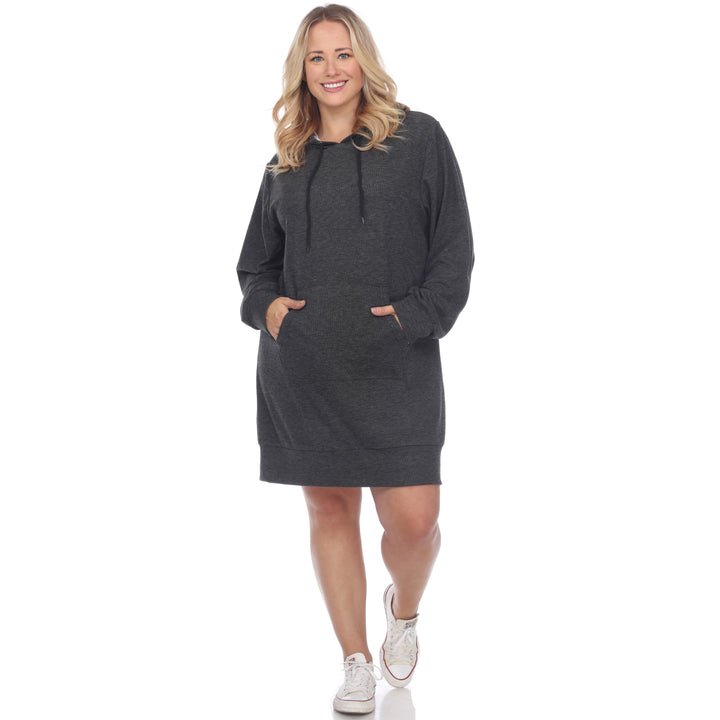 Women's Plus Size Hoodie Sweatshirt Dress