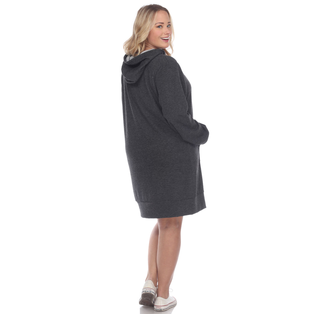 Women's Plus Size Hoodie Sweatshirt Dress