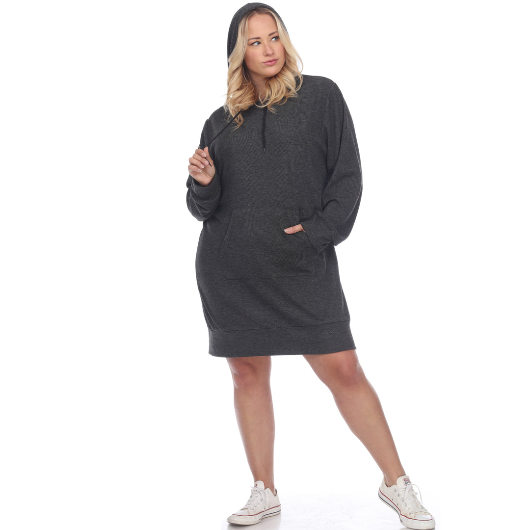 Women's Plus Size Hoodie Sweatshirt Dress