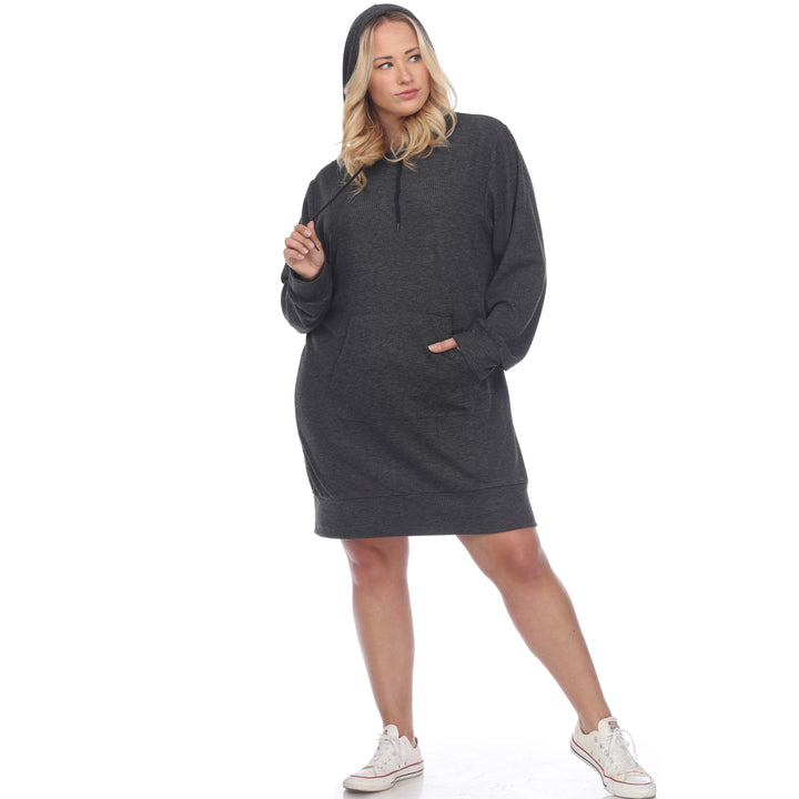 Women's Plus Size Hoodie Sweatshirt Dress