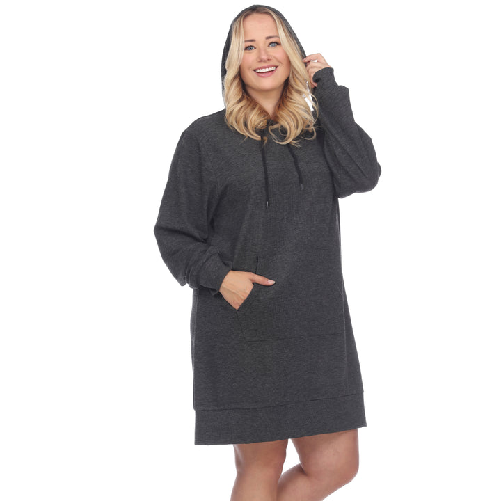 Women's Plus Size Hoodie Sweatshirt Dress