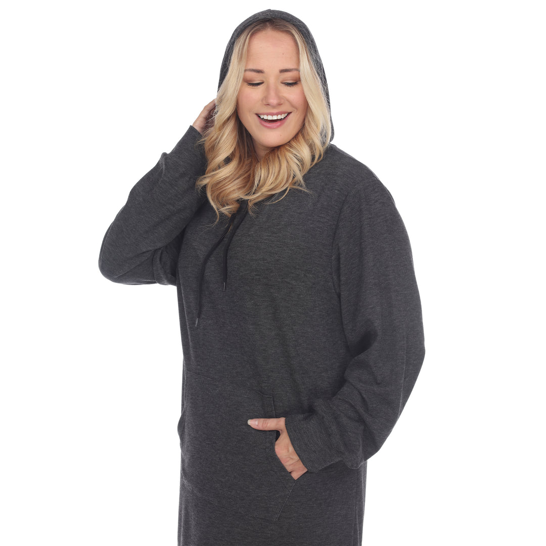 Women's Plus Size Hoodie Sweatshirt Dress