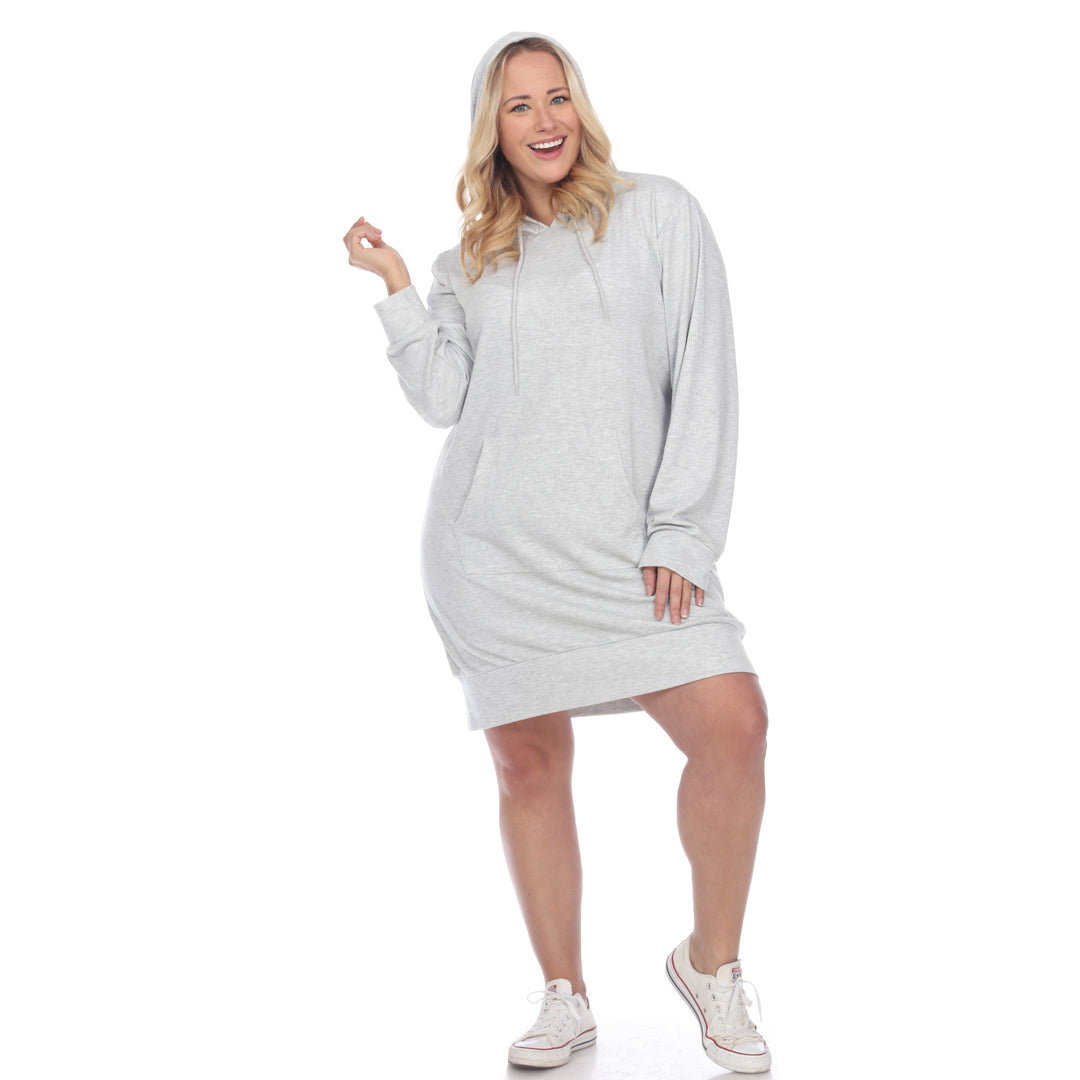 Women's Plus Size Hoodie Sweatshirt Dress