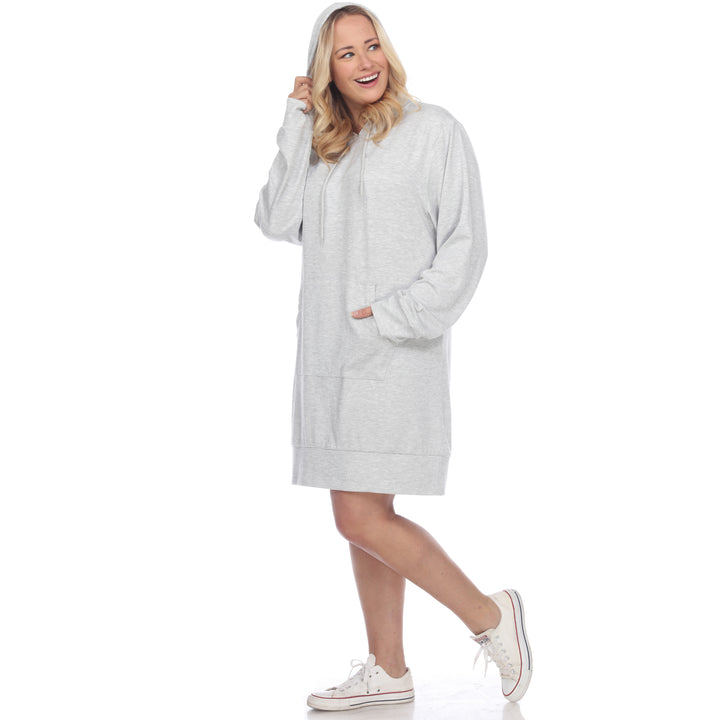Women's Plus Size Hoodie Sweatshirt Dress