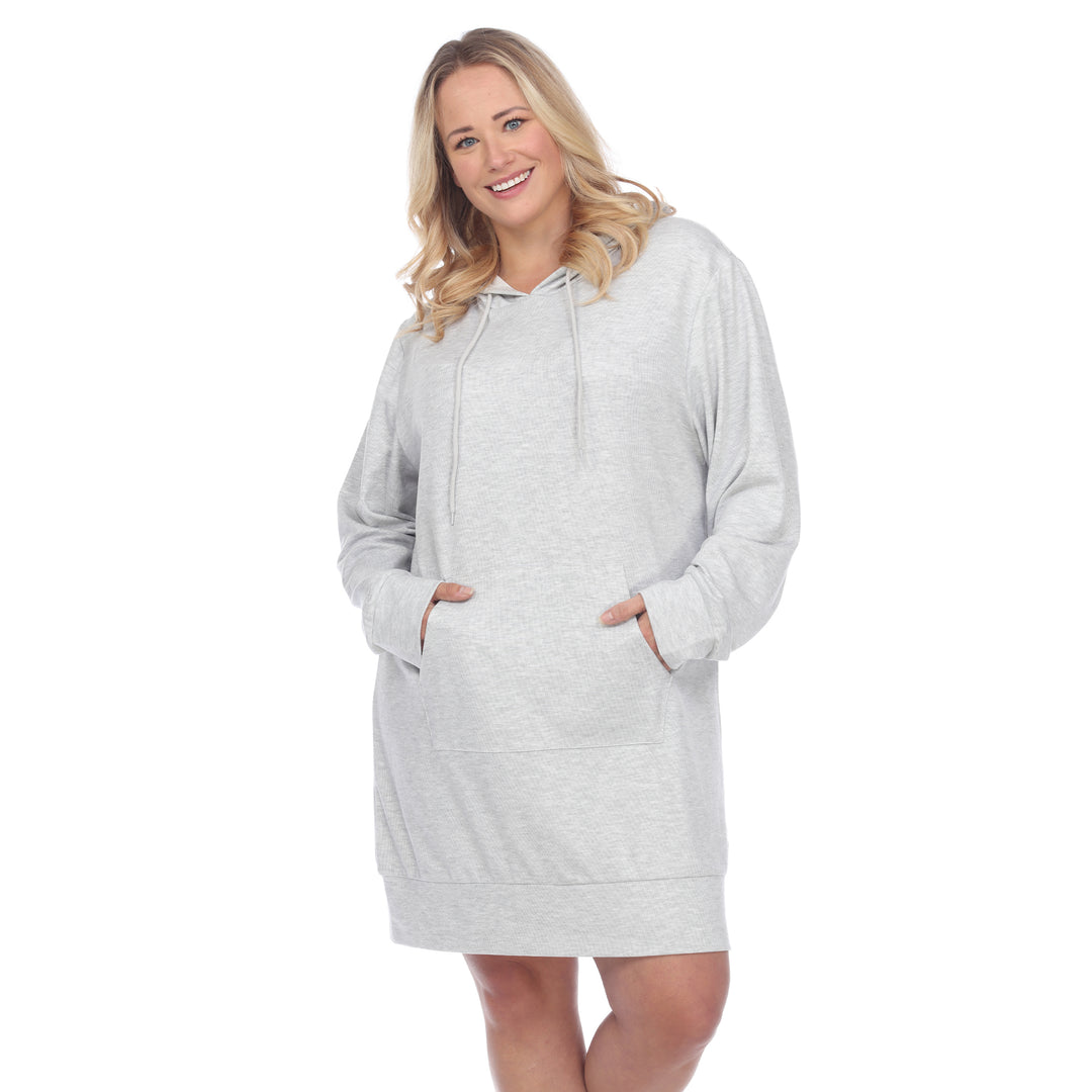 Women's Plus Size Hoodie Sweatshirt Dress