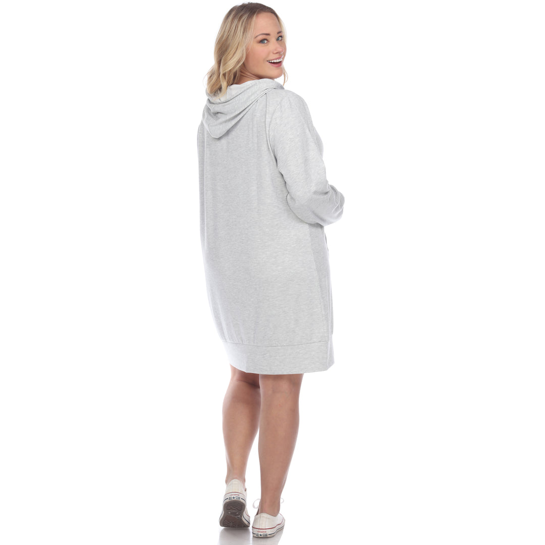 Women's Plus Size Hoodie Sweatshirt Dress