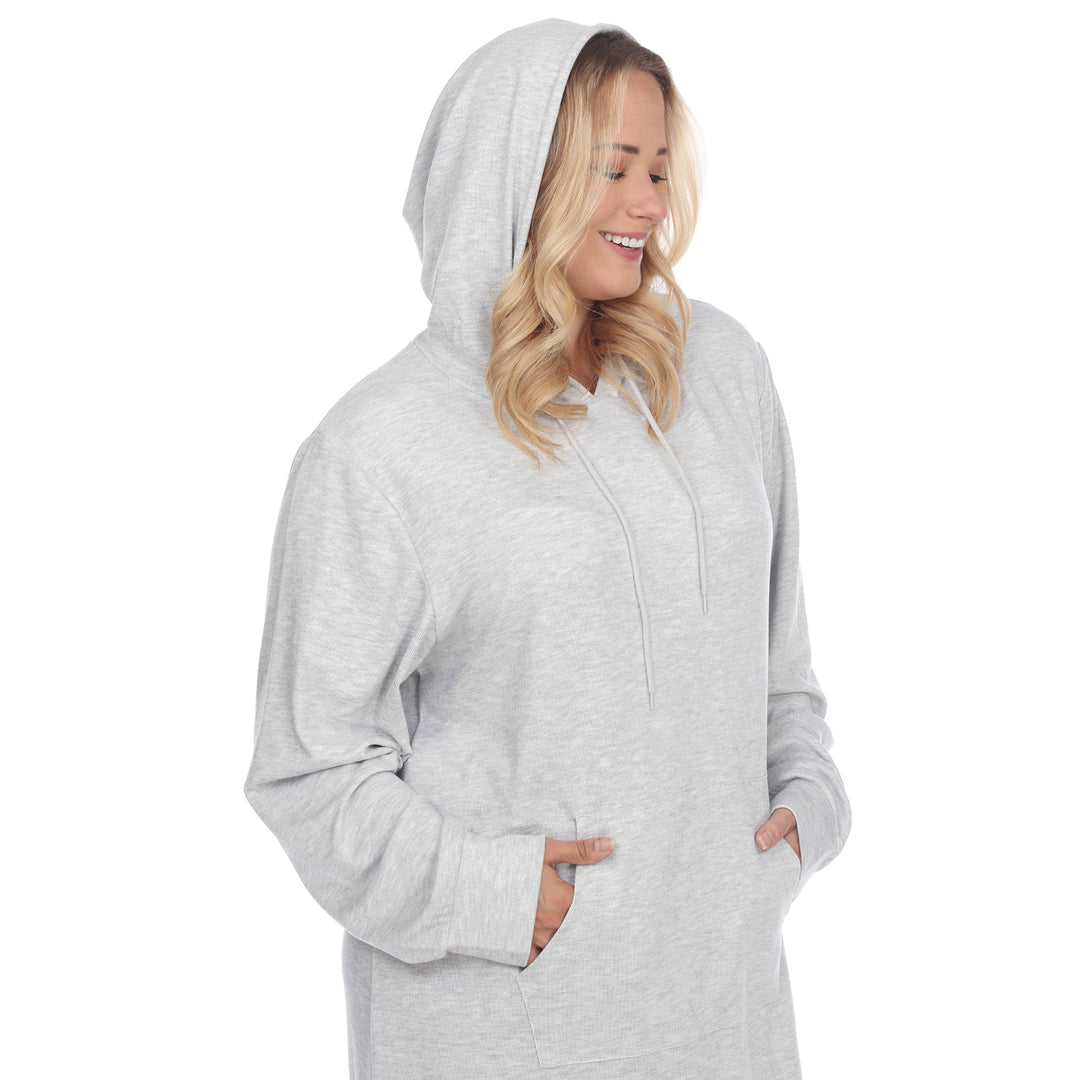 Women's Plus Size Hoodie Sweatshirt Dress