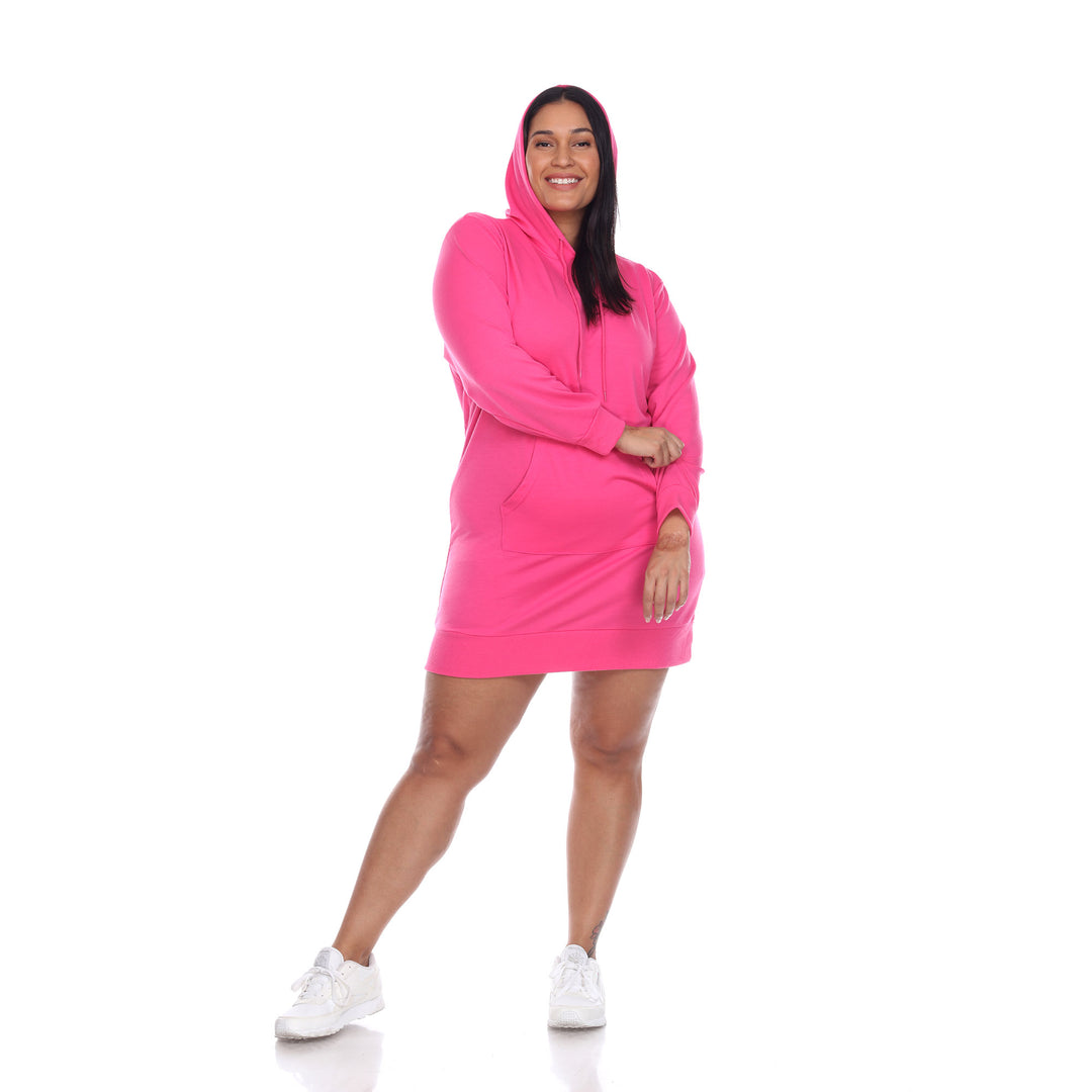 Women's Plus Size Hoodie Sweatshirt Dress