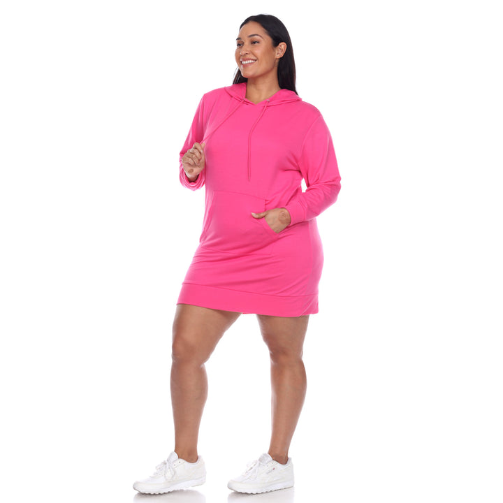 Women's Plus Size Hoodie Sweatshirt Dress