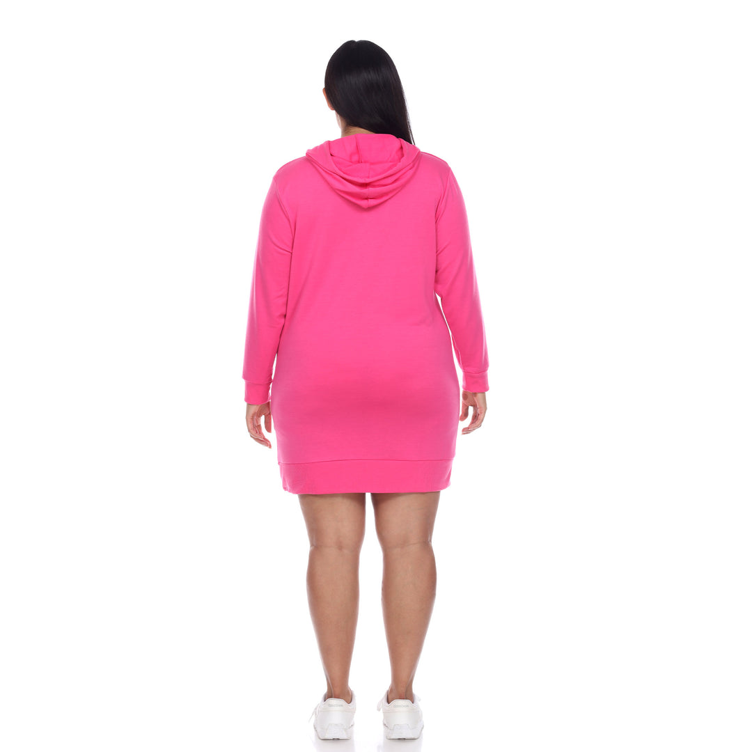 Women's Plus Size Hoodie Sweatshirt Dress