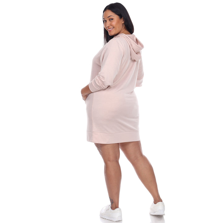 Women's Plus Size Hoodie Sweatshirt Dress
