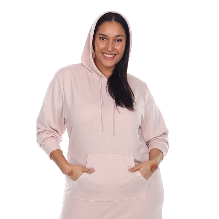 Women's Plus Size Hoodie Sweatshirt Dress