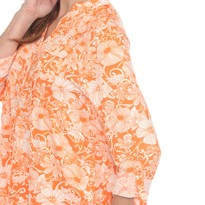 Women's 2-Piece Floral Print Tunic and Pant Set