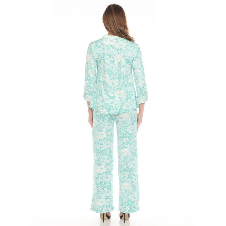 Women's 2-Piece Floral Print Tunic and Pant Set