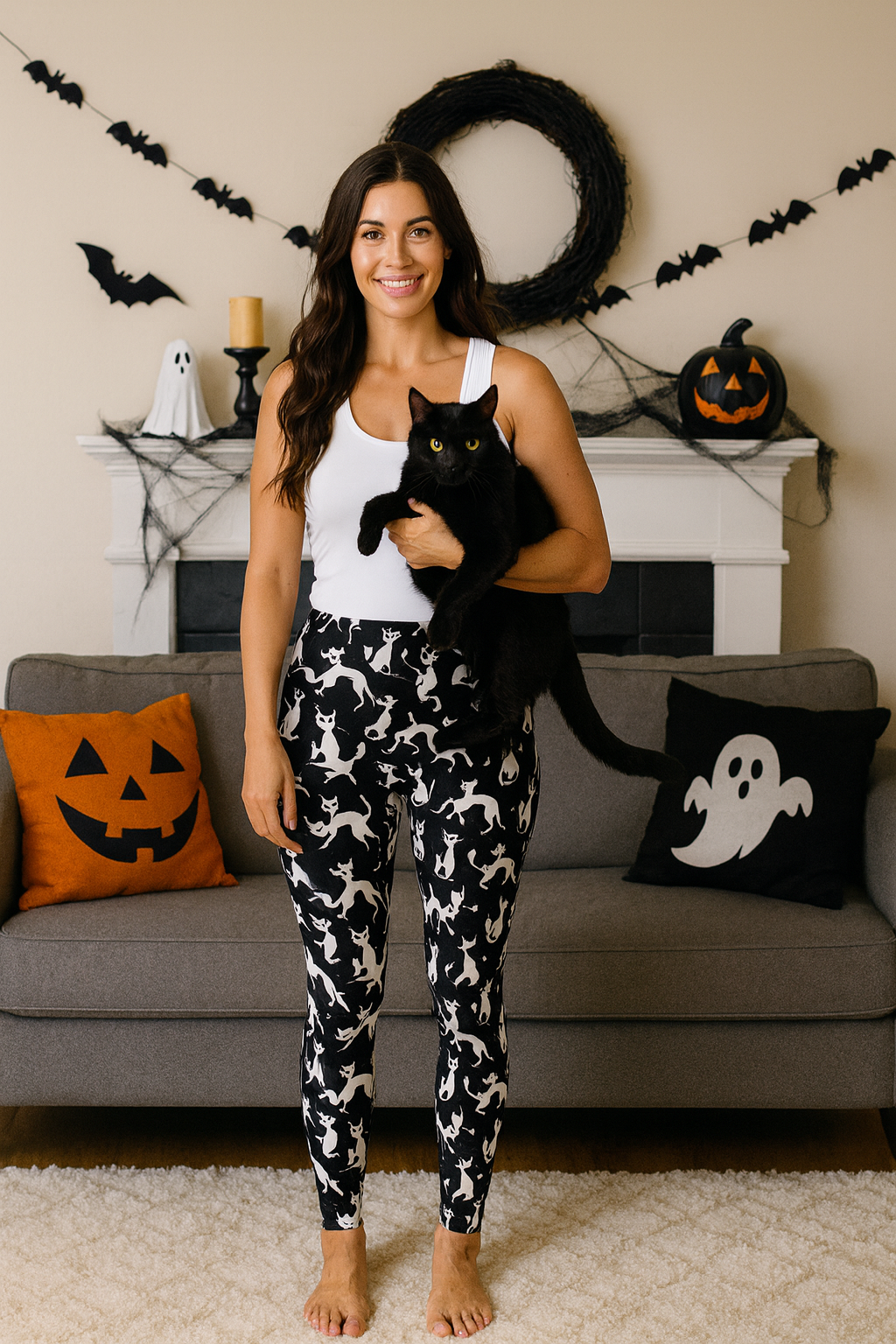 Cat Leggings: The Purr-fect Halloween Special