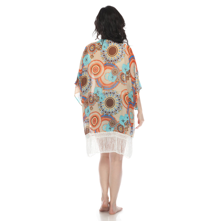 Women's Sheer Fringe Kimono