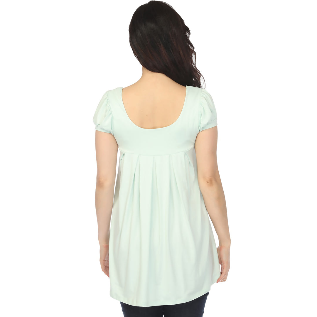 Aqua Cap Sleeve Tunic Top Small
