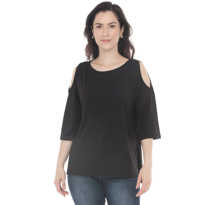 Women’s Casual Cold Shoulder Pullover Top