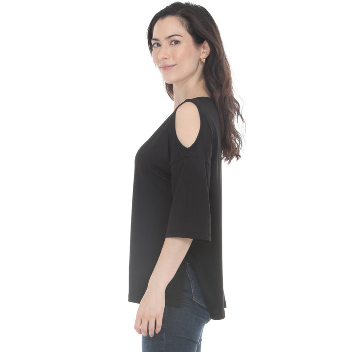 Women’s Casual Cold Shoulder Pullover Top