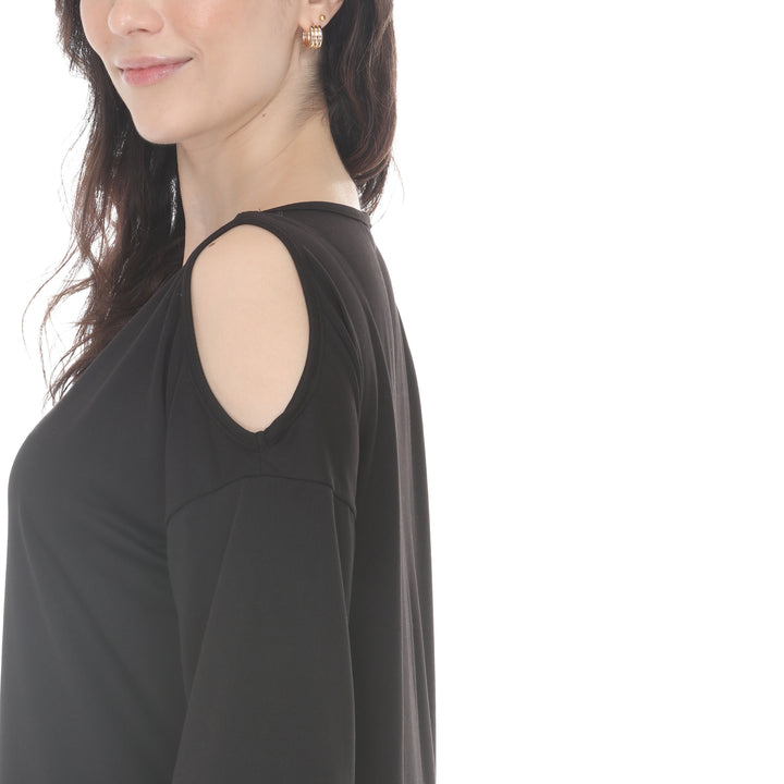 Women’s Casual Cold Shoulder Pullover Top