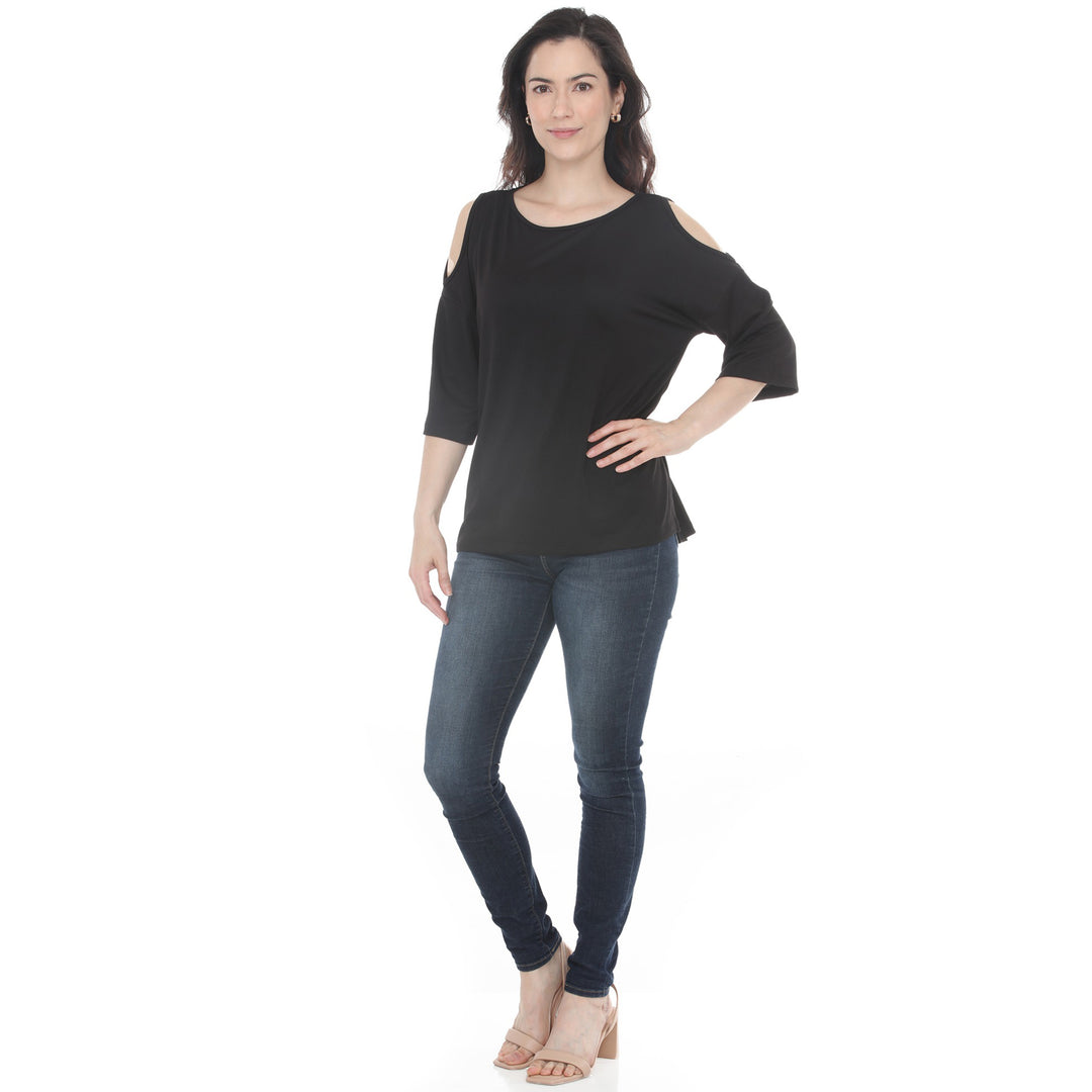 Women’s Casual Cold Shoulder Pullover Top