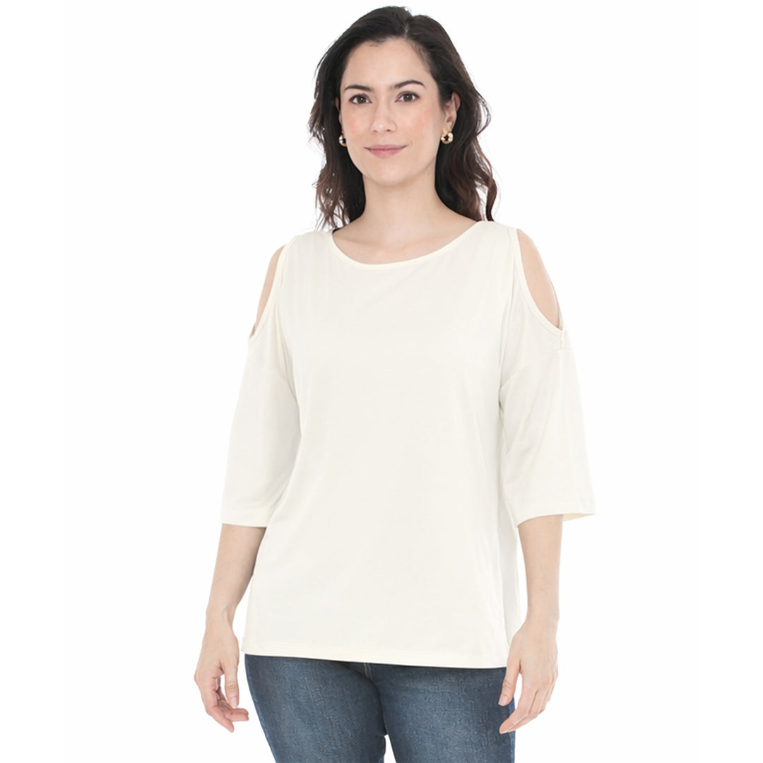 Women’s Casual Cold Shoulder Pullover Top