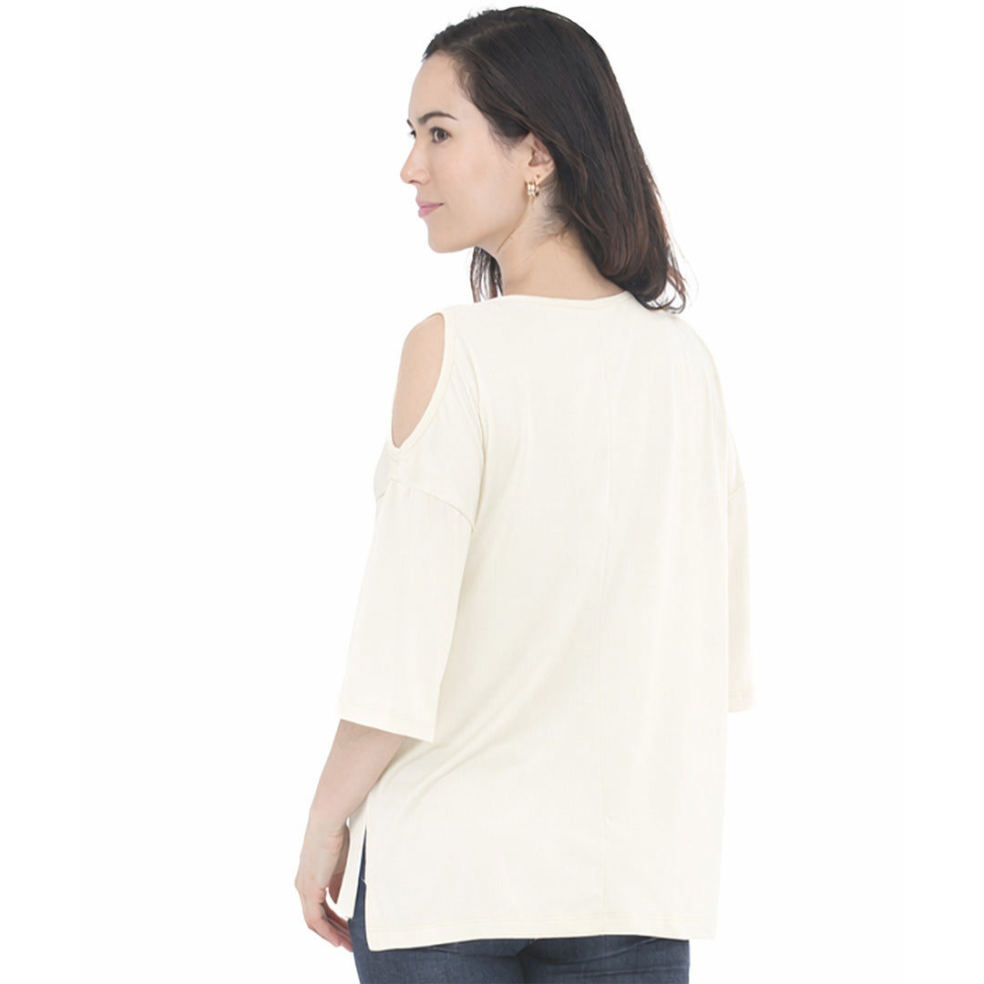 Women’s Casual Cold Shoulder Pullover Top