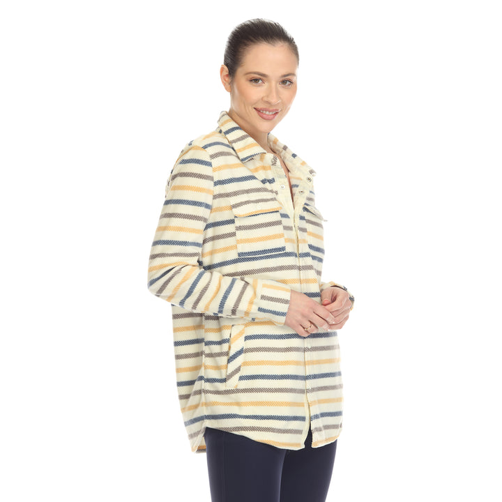 Women's-Fleece-Plaid-Shirts