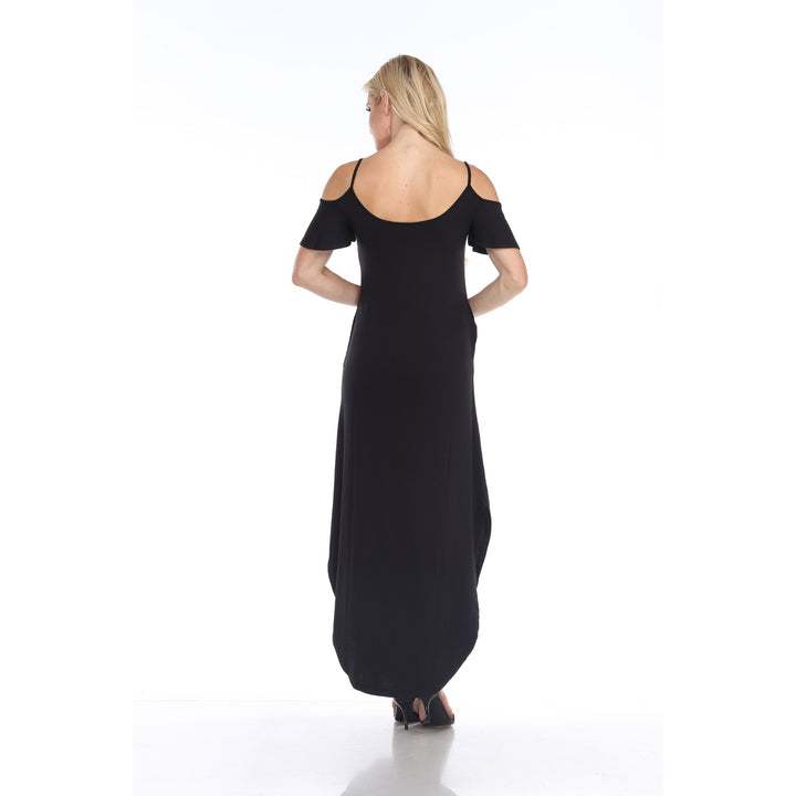 Women's Cold Shoulder Maxi Sundress