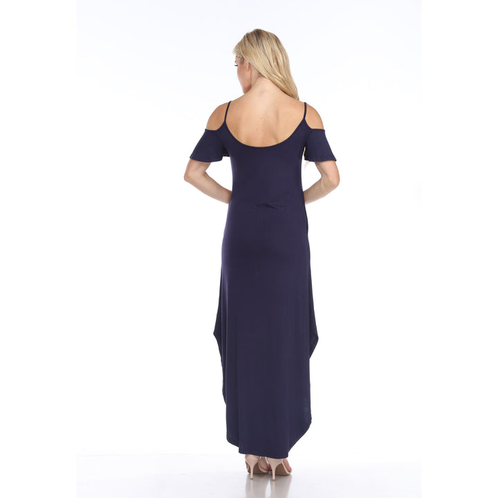 Women's Cold Shoulder Maxi Sundress