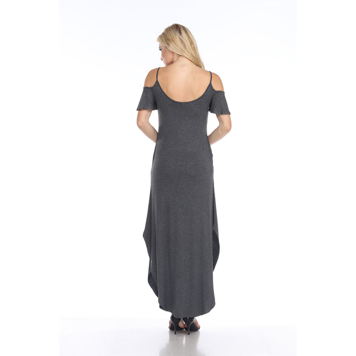 Women's Cold Shoulder Maxi Sundress