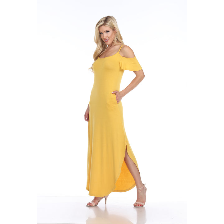 Women's Cold Shoulder Maxi Sundress