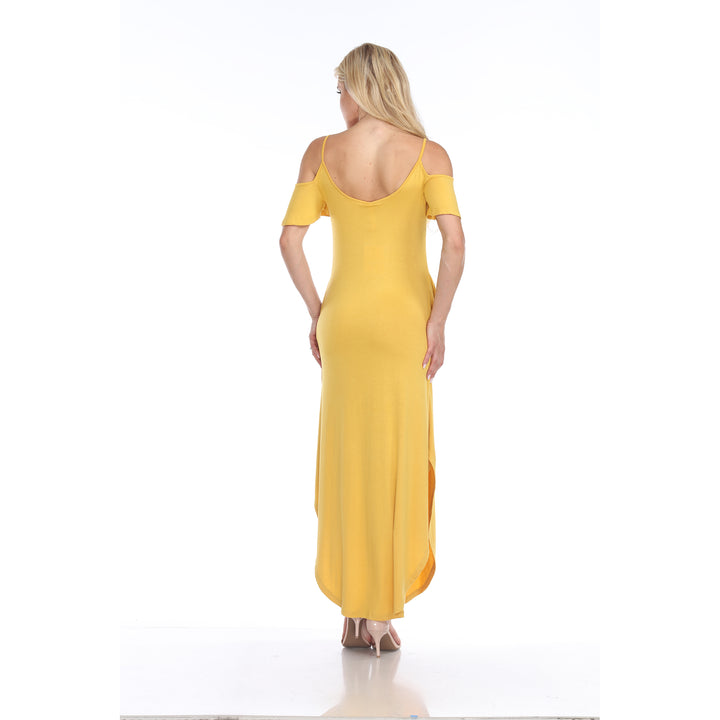 Women's Cold Shoulder Maxi Sundress