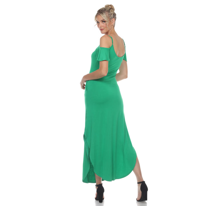 Women's Cold Shoulder Maxi Sundress