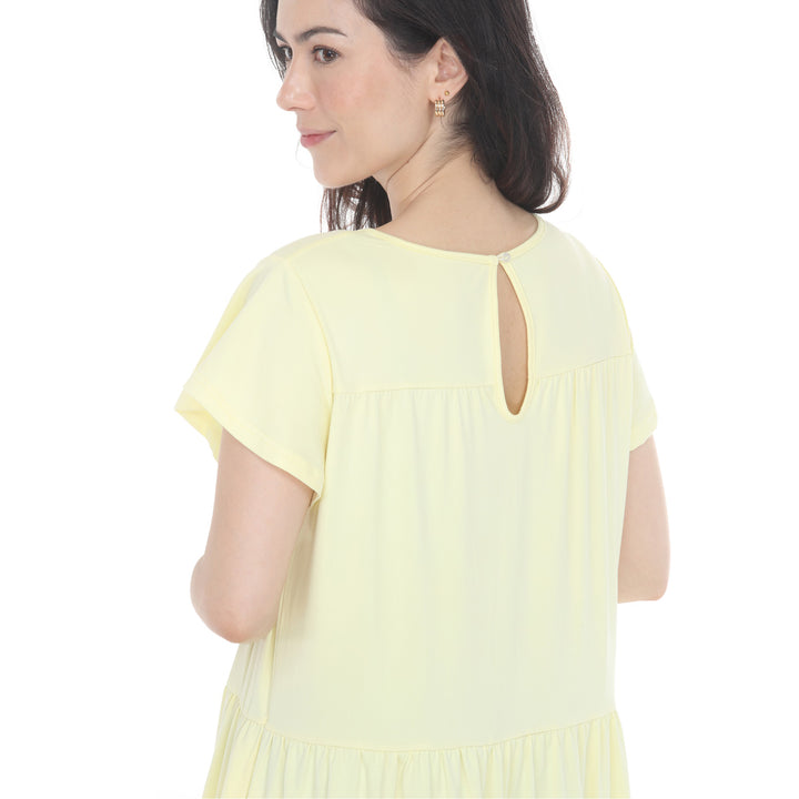 Women’s Flutter Sleeve Ruffle Tiered Dress