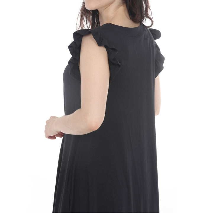 Women’s Button Front Tiered Swing Dress